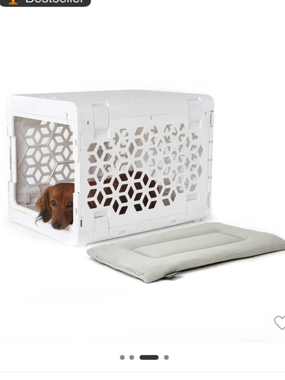 KindTail PAWD Dog Crate Pad Soft Reversible Sleeping 20” x 15.5” x 1” Soft Gray - Picture 12 of 12